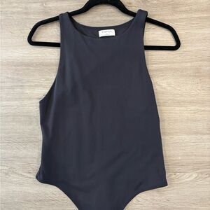 Black Tank Bodysuit by Babaton